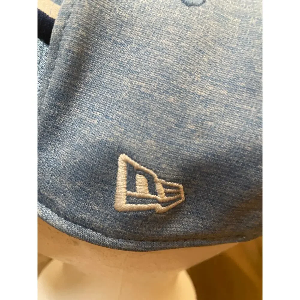 New Era NC State 39Thirty Baseball Hat Cap L/XL Blue with White Embroidered Logo